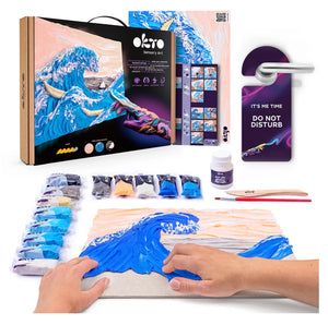 Sensory Art Creative Set Big Wave In Kanawaga 30 Cm X 40 Cm