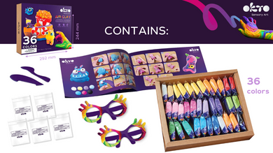 Sensory Art: 36 Colors Air Clay Creativity Set