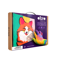 Fox Coloring With Clay Set 29cm X 29cm