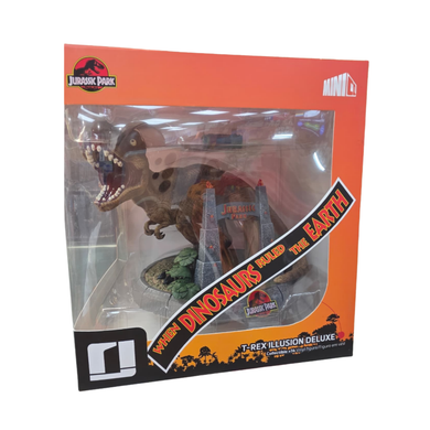 Iron Studios Jurassic Park T-Rex Illusion Deluxe Minico Vinyl Figure