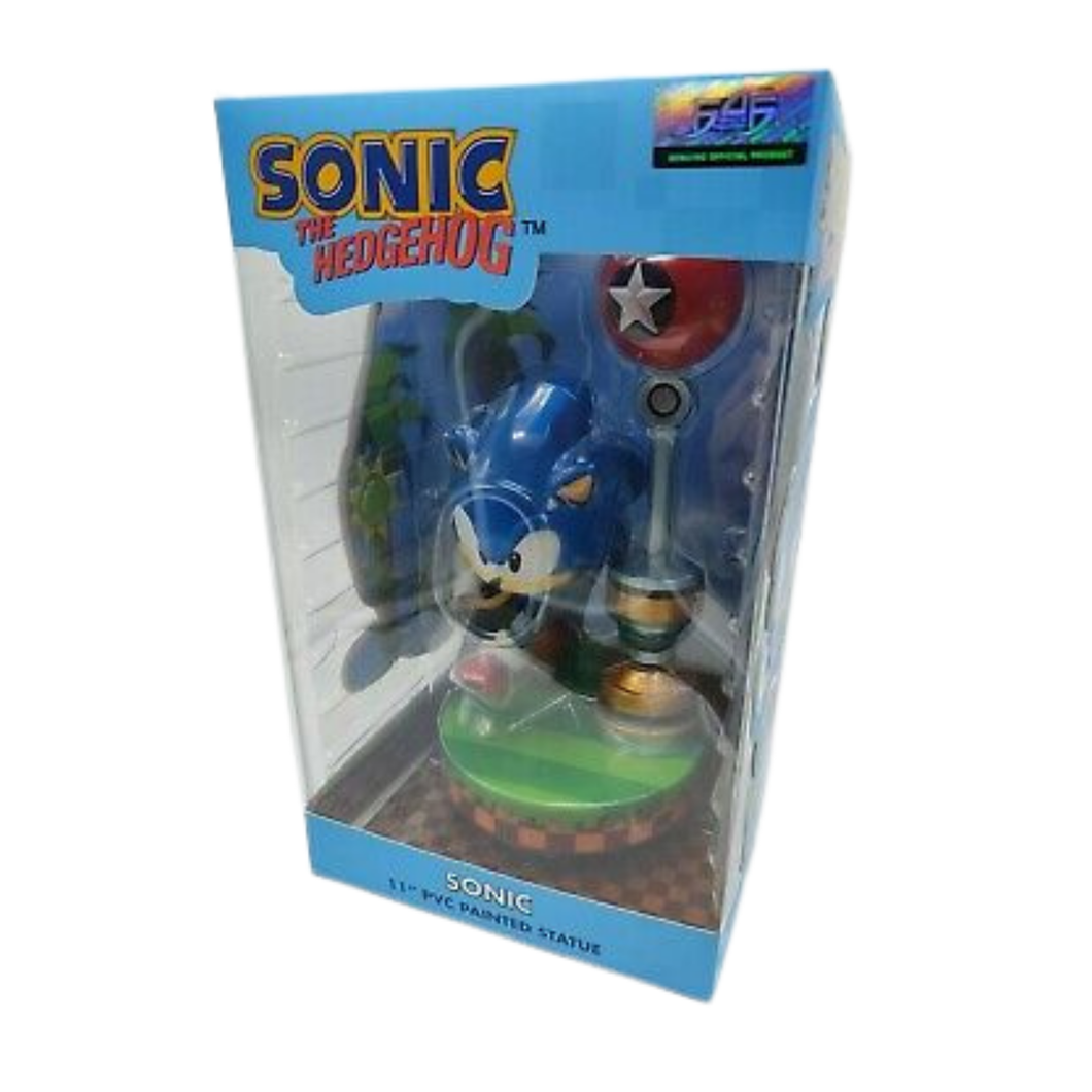 Sonic the Hedgehog 11” PVC Painted Statue – Collectible Figure