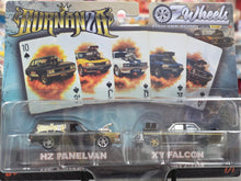 Oz Wheels Burnanza Twin Pack – HZ Panel Van & XY Falcon – 1:64