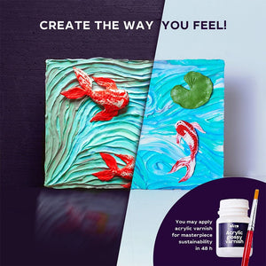 Sensory Art Creative Set Koi Carps 30 Cm X 40 Cm