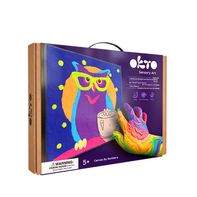 Owl Coloring With Clay Set 29cm X 29cm