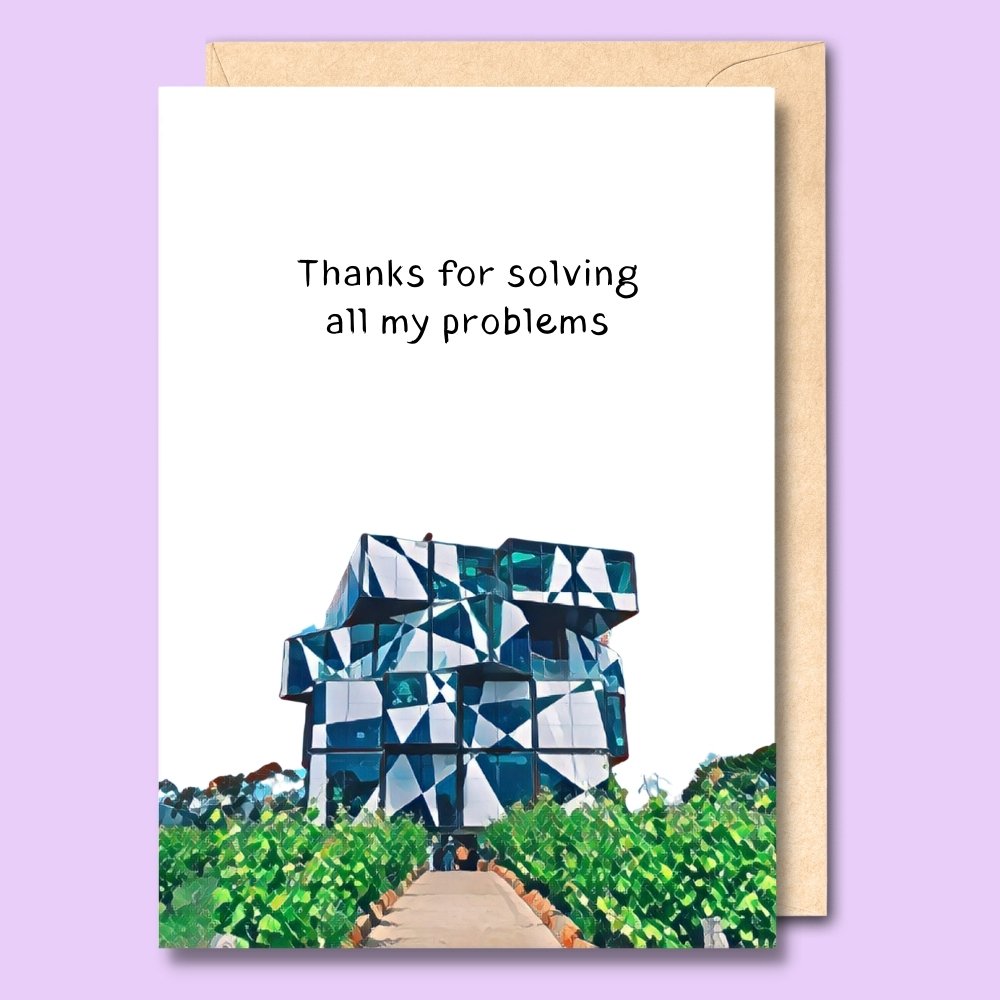CARD- THANKS FOR SOLVING ALL MY PROBLEMS