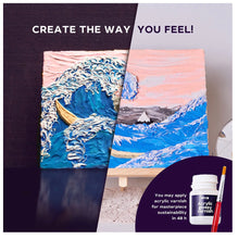 Sensory Art Creative Set Big Wave In Kanawaga 30 Cm X 40 Cm