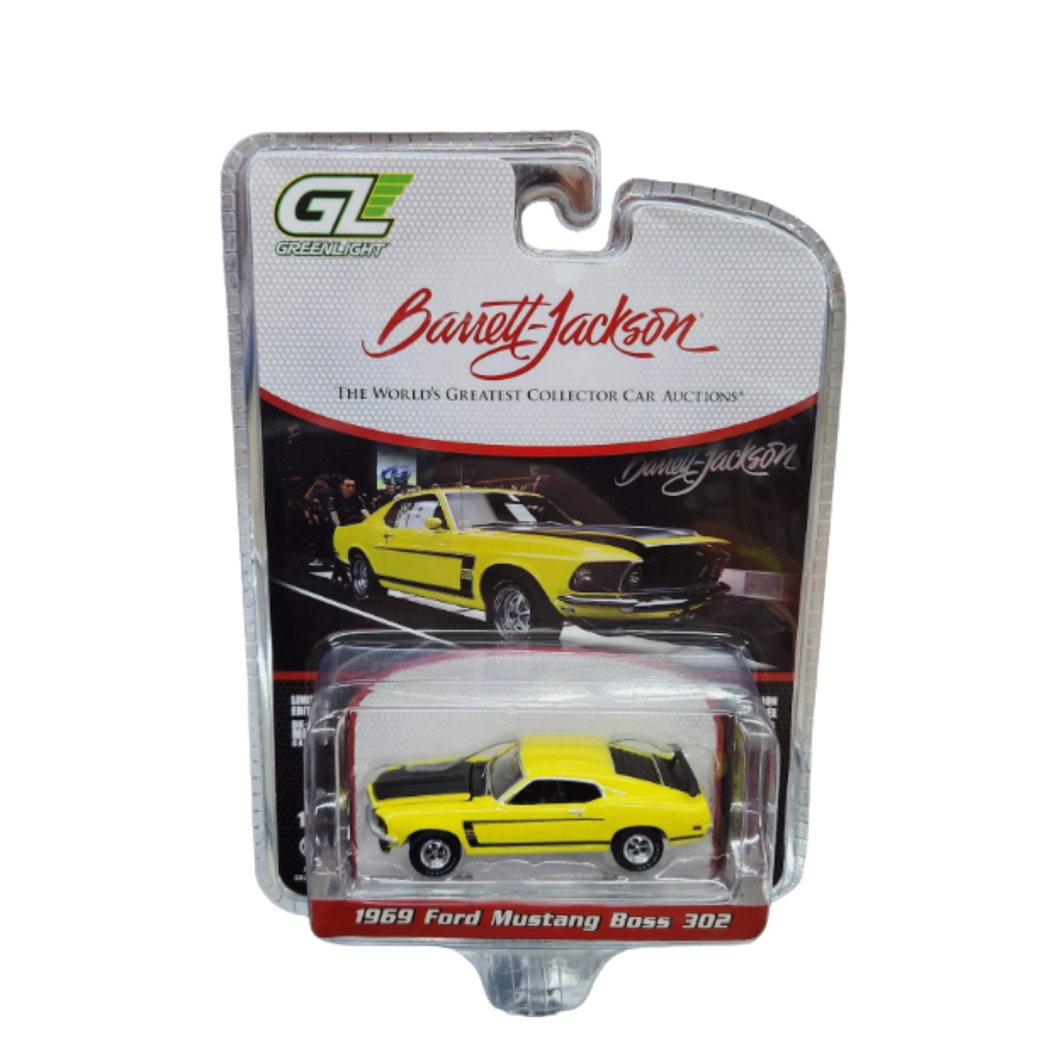 Greenlight Barrett Jackson 1:64 – 1969 Ford Mustang Boss 302 Diecast Model Car