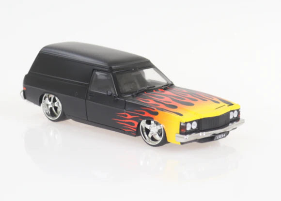 1:24 Black Flames HJ Holden Panelvan Spectra Rides Light Up DDALU16