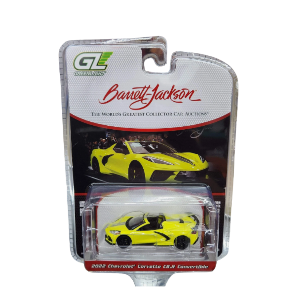 Greenlight Barrett Jackson 1:64 – 2022 Chevrolet Corvette C8.R Convertible Diecast Model Car