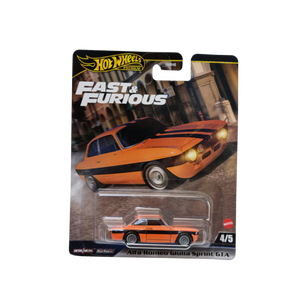 Hot Wheels Fast & Furious - Alfa Romeo Giulia Sprint GTA Diecast Model