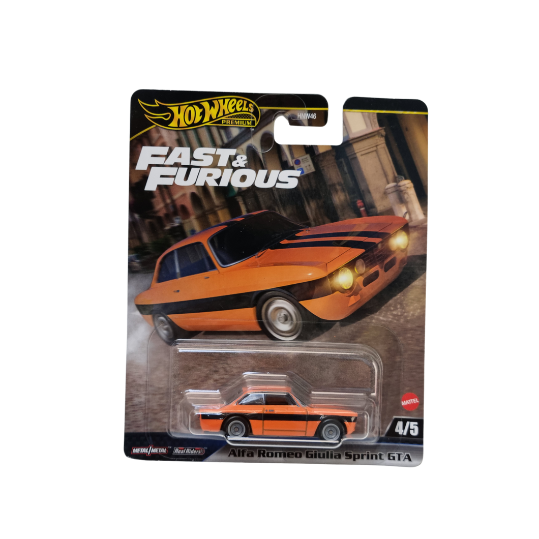 Hot Wheels Fast & Furious - Alfa Romeo Giulia Sprint GTA Diecast Model