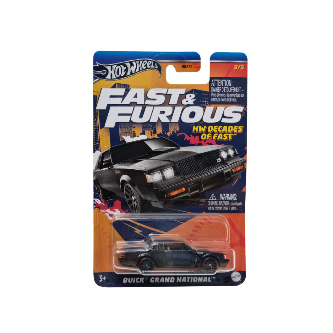 Hot Wheels Fast & Furious - Buick Grand National Diecast Model
