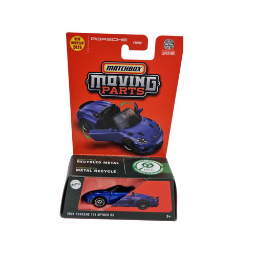 Matchbox Moving Parts – 2024 Porsche 718 Spyder RS