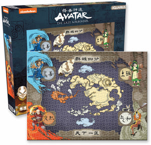 Aquarius Puzzle Avatar the Last Airbender Map Puzzle 1,000 pieces