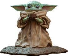 Star Wars - The Mandalorian Grogu The Child with Soup 1:2 Scale Statue