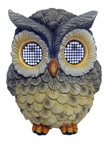 SOLAR OWL WITH LCD MOVING EYES