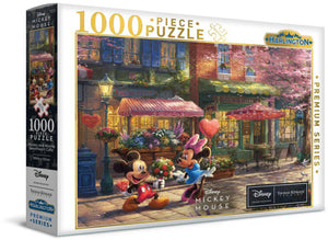 Harlington Thomas Kinkade PQ - Disney - Mickey and Minnie Sweetheart Cafe 1000 Piece Puzzle