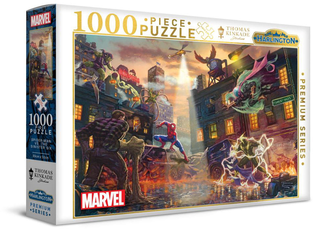 Harlington Thomas Kinkade PQ - Marvel - Spider-Man vs The Sinister Six 1000 Piece Puzzle