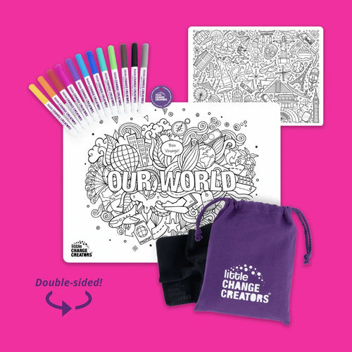 OUR WORLD Re-FUN-able™ Colouring Set