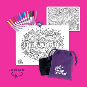 OUR WORLD Re-FUN-able™ Colouring Set