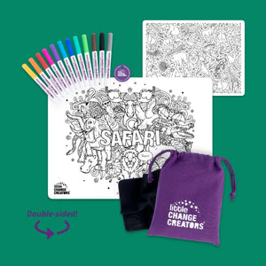 SAFARI Re-FUN-able™ Colouring Set