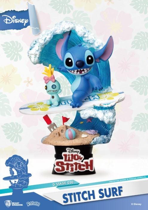 Lilo and Stitch Stitch Surf Figure (DS-030) Beast Kingdom D Select