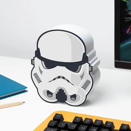 Stormtrooper Box Light Table Night Lamp with Star Wars 15cm in White