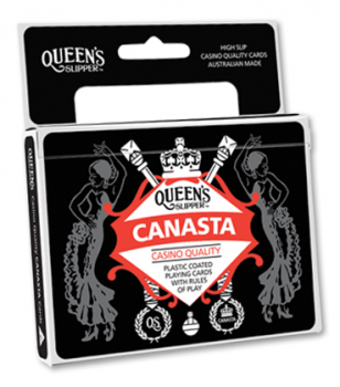 PLAYING CARDS QUEENS SLIPPER CANASTA
