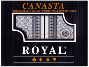 PLAYING CARDS ROYAL CANASTA PLASTIC COATED